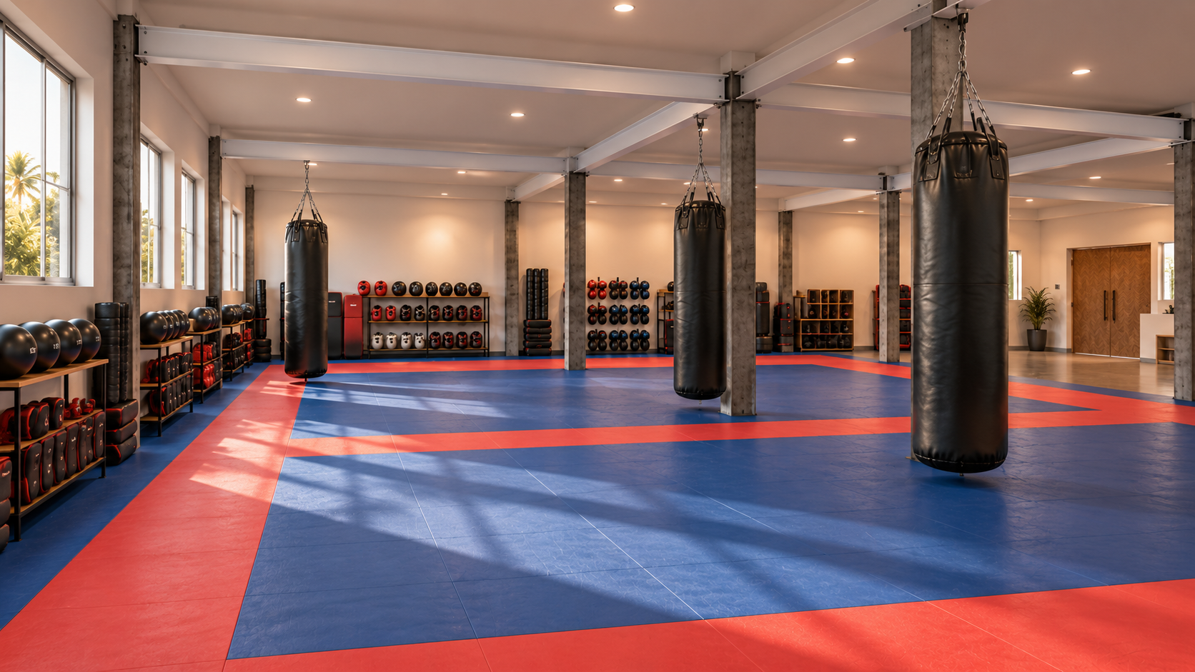 Concept rendering of the school from the training floor